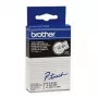 Līmlente marķēšanai Brother TC101 12mm melna uz caurspīdīga fona