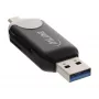 InLine USB3.0 Dual Cardreader, USB A un Micro-USB 2.0 priekš SDXC un microSDXC