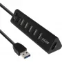 USB centrmezgls InLine Smart Hub 7 portu USB 3.0 un 2.0 ar ātrās uzlādes portu