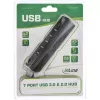 USB centrmezgls InLine Smart Hub 7 portu USB 3.0 un 2.0 ar ātrās uzlādes portu