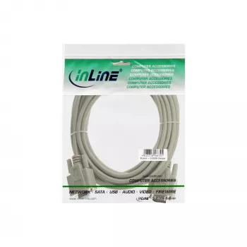 InLine VGA kabelis 15HD vīrišķais/sievišķais, smilškrāsas, 10 m