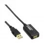 InLine USB 2.0 aktīvais signāla atkārtotāja kabelis, Type A vīr. / A siev., 5m