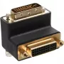 InLine DVI-I adapteris 90° leņķī, digitāls + analogs, 24+5 vīrietis / sieviete, melns