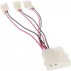 InLine PC ventilatora adaptera kabelis 12V / 5V līdz 3 ventilatoriem 33005A