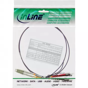 Fiber Optical Duplex kabelis InLine 88502P 2m LC/ST 50/125µm OM4