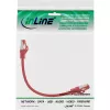 InLine komutācijas kabelis S/FTP PiMF Cat.6 250MHz PVC varš sarkans 0.25m