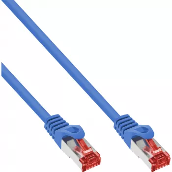 InLine komutācijas kabelis S/FTP PiMF Cat.6 250MHz PVC varš zils 7.5m