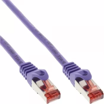 InLine ielāpu vads S/FTP PiMF Cat.6 250MHz PVC varš violets 0.3m