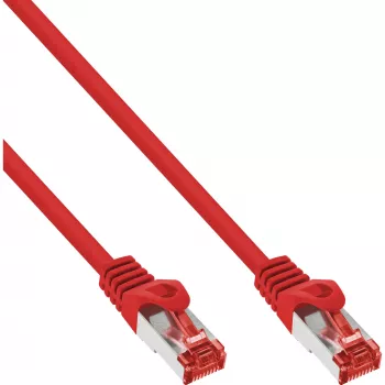 InLine komutācijas kabelis S/FTP PiMF Cat.6 250MHz PVC varš sarkans 30m