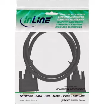InLine DVI-D kabelis, Premium, 24+1 vīr./vīr., Dual Link, apzeltīts, 2 m