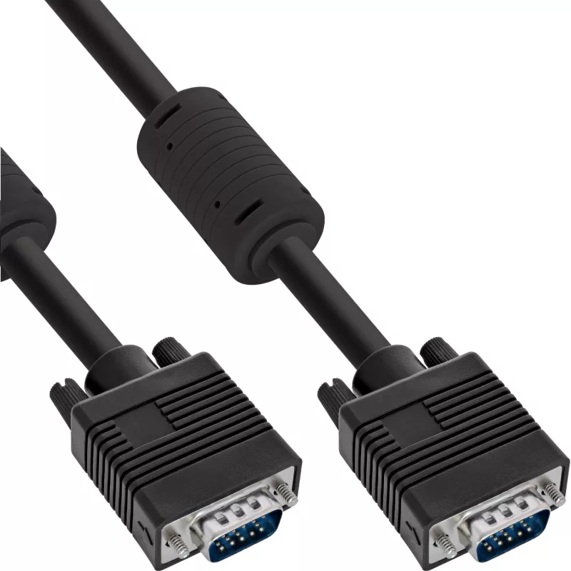 S-VGA kabelis InLine 17710B 15HD vīr. vīr. melns 3 m