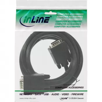 S-VGA kabelis InLine 17710B 15HD vīr. vīr. melns 3 m