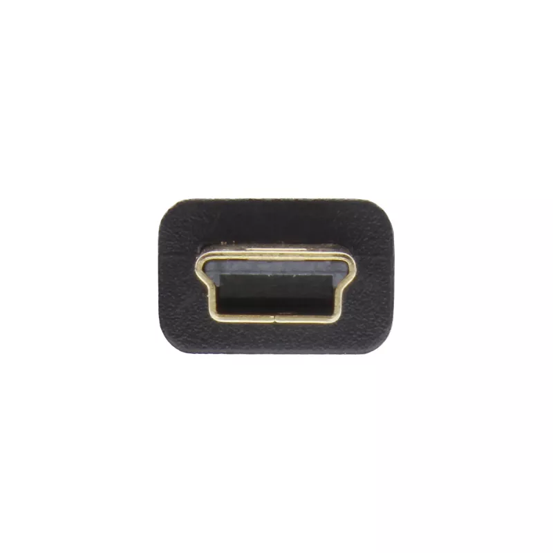 InLine USB 2.0 Mini kabelis, A tips vīrišķais / mini-B spraudnis (5 kontaktu), melns/zelts, 3 m
