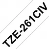 Brother TZE261CIV etiķešu lente melna uz balta