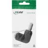 DC adapteris InLine 5.5×2.5 mm leņķveida spraudnis vīrišķais–sievišķais, 5 V ieeja, iekštelpām, melns