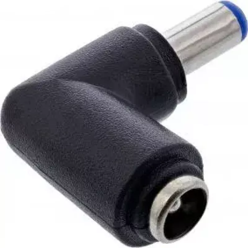 InLine DC adapteris 5.5x2.1mm DC kontaktdakša vīrišķais/sievišķais leņķveida Universāls Melns