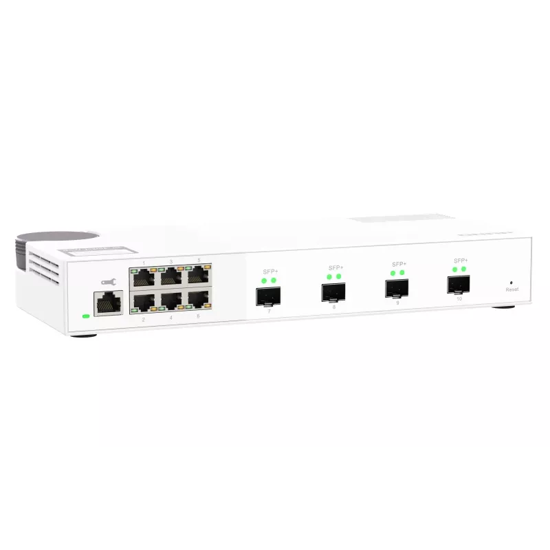 QNAP QSW-M2106-4S tīkla slēdzis Pārvaldīts L2 2.5G Ethernet (100/1000/2500) Balts