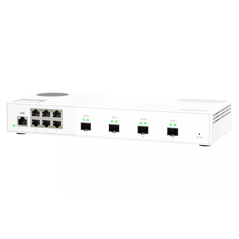 QNAP QSW-M2106-4S tīkla slēdzis Pārvaldīts L2 2.5G Ethernet (100/1000/2500) Balts