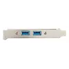 StarTech.com 2 Portu USB 3.0 A Mātītes Slota Plāksnes Adapteris, IDC, USB 3.2 Gen 1 (3.1 Gen 1), Zils, Nerūsējošais tērauds, 0,5 m, CE, REACH, 500 mm