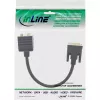 DVI-I adaptera kabelis InLine 17301 DVI-I vīrišķais / DVI-I sievišķā + S-VGA sievišķā