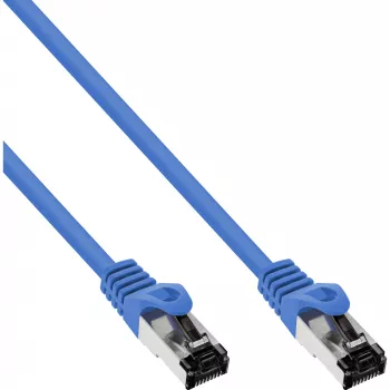 InLine komutācijas kabelis S/FTP PiMF Cat.8.1 halogen free 2000MHz blue, 1m