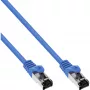 InLine komutācijas kabelis S/FTP PiMF Cat.8.1 halogen free 2000MHz blue, 1m