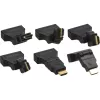 InLine HDMI–DVI adapteris, HDMI vīr. / 24+1 siev., 180° leņķī, apzeltīts