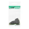 InLine HDMI–DVI adapteris, HDMI vīr. / 24+1 siev., 180° leņķī, apzeltīts