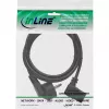 InLine strāvas kabelis, CEE 7/7 leņķveida / 3 kontaktu IEC C13 vīrišķais leņķveida, 1,8 m