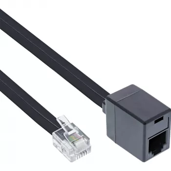 InLine Modular kabelis RJ12 6P6C male / female 10m