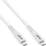 InLine USB4 kabelis, USB-C vīr./vīr., PD 240W, 8K60Hz, TPE, balts, 2m