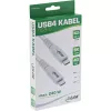 InLine USB4 kabelis, USB-C vīr./vīr., PD 240W, 8K60Hz, TPE, balts, 2m
