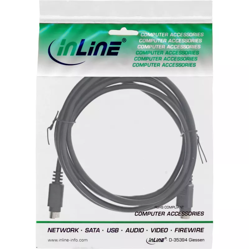 InLine S-VHS Video kabelis 4 Pin male / male 2m