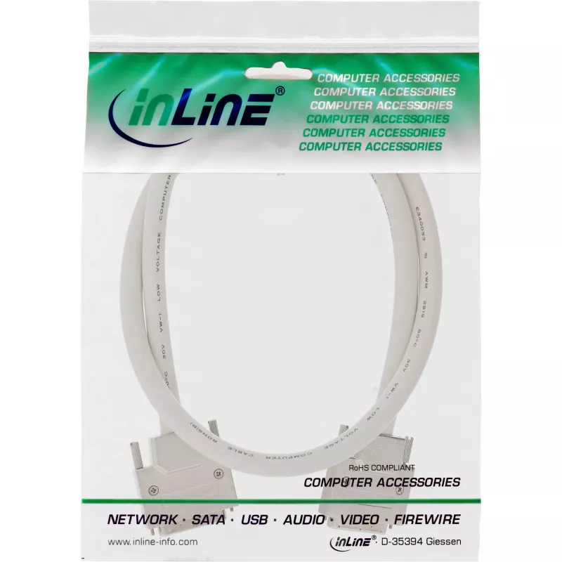 InLine SCSI U320 kabelis, 68 kontaktu micro Centronics (VHD) vīr. / vīr., 0,9 m
