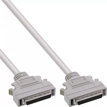 InLine SCSI II kabelis, 50 kontaktu Mini D-sub vīrišķais/vīrišķais, 1 m, bēšs