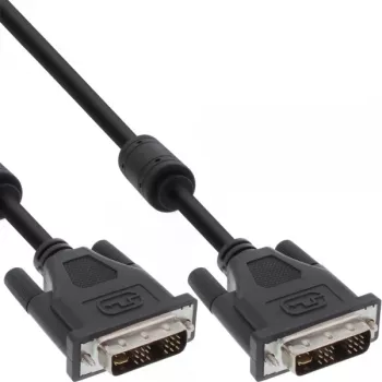 InLine DVI-I kabelis, 18+5 M/M, Single Link, 2 ferīta serdeņi, 2 m