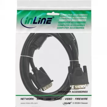 InLine DVI-I kabelis, 18+5 M/M, Single Link, 2 ferīta serdeņi, 2 m