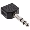 InLine Audio Adapter 6.3mm Stereo audio ligzda vīrieša / 2x 3.5mm Stereo sieviešu