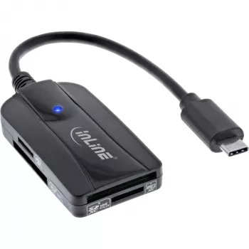 InLine karšu lasītājs USB 3.1 USB-C, SD/SDHC/SDXC, microSD, UHS-II saderīgs