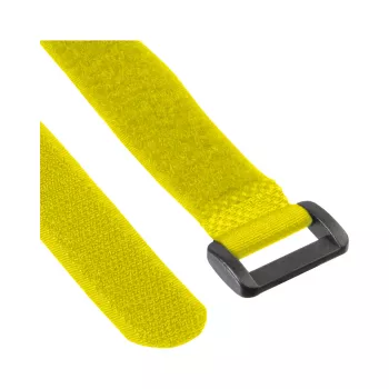 InLine kabeļu siksnas āķis-cilpa 20 x 200 mm 10 gab. dzeltenas
