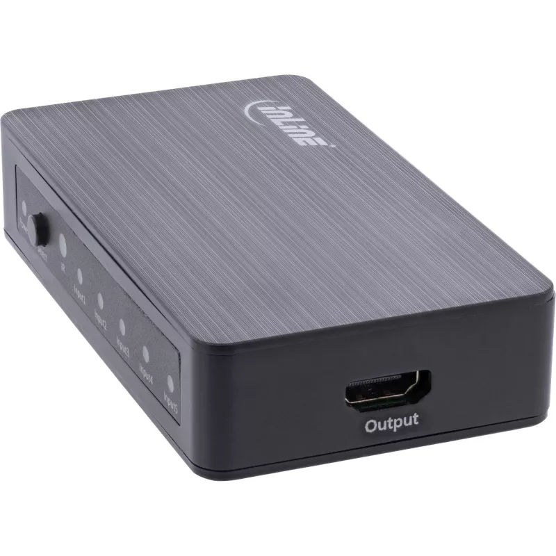 InLine HDMI slēdzis 5 portu 4K2K@60Hz HDCP 2.2 melns