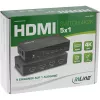 InLine HDMI slēdzis 5 portu 4K2K@60Hz HDCP 2.2 melns