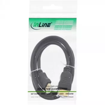 InLine HDMI mini kabelis, High Speed HDMI, AM/CM, zelta pārklājums, 1,5 m