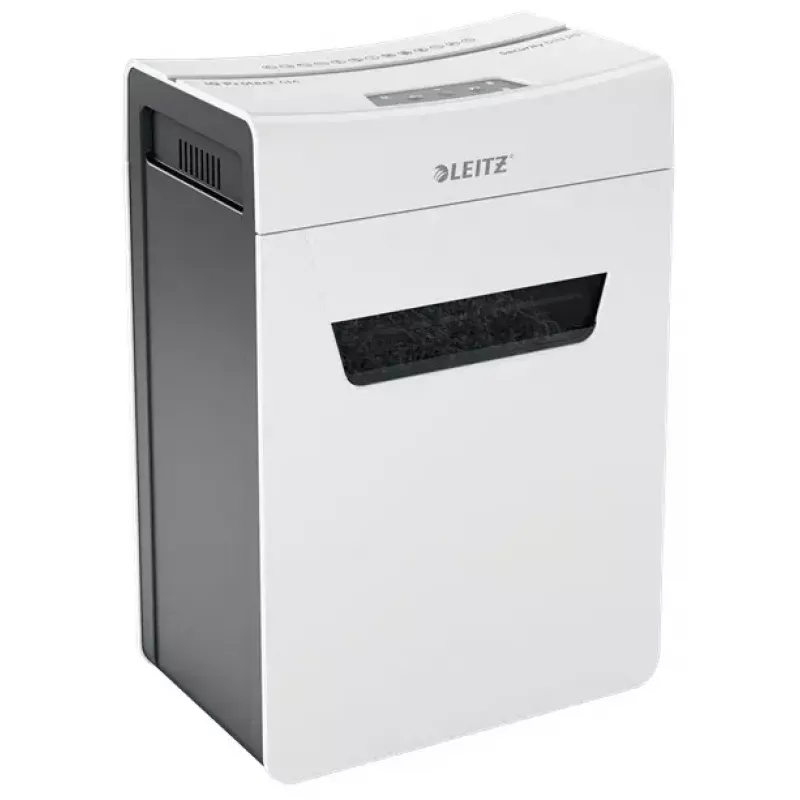 Papīra smalcinātājs LEITZ IQ Protect Premium 6M P5 — Mikrogriezums, 18 L, Skārienjutīga vadība, 351×204×355 mm