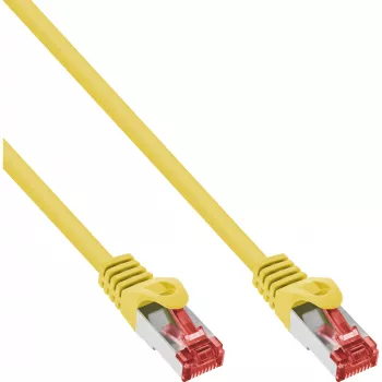 InLine ielāpu vads S/FTP PiMF Cat.6 250MHz PVC CCA dzeltens 7.5m