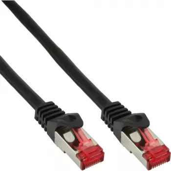 InLine ielāpu vads S/FTP PiMF Cat.6 250MHz PVC CCA melns 0.3m