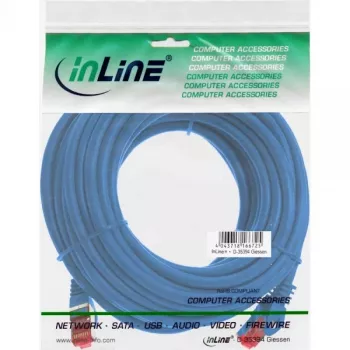 InLine komutācijas kabelis S/FTP PiMF Cat.6 250MHz PVC CCA zils 10m