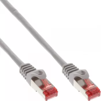 InLine komutācijas kabelis S/FTP PiMF Cat.6 250MHz PVC CCA pelēks 2m