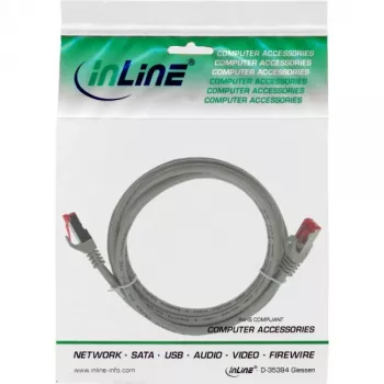 InLine komutācijas kabelis S/FTP PiMF Cat.6 250MHz PVC CCA pelēks 2m