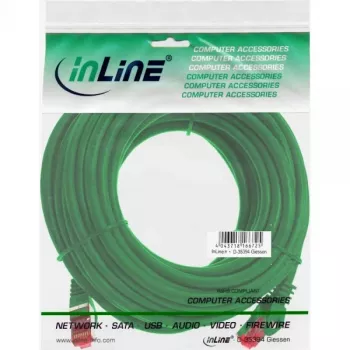InLine komutācijas kabelis S/FTP PiMF Cat.6 250MHz PVC CCA zaļš 10m